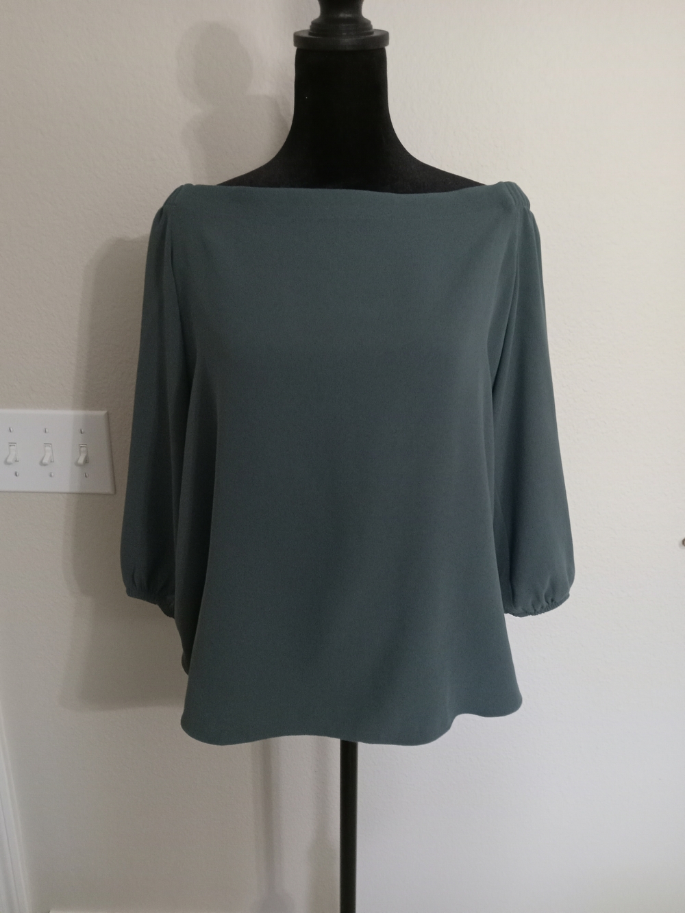 Ann Taylor Slate Green Blouse